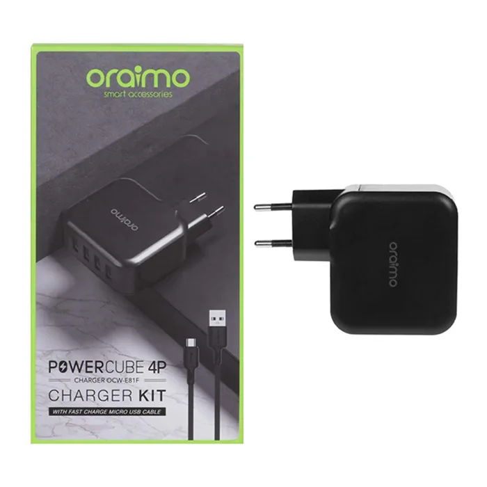 Oraimo charger Kit mural PowerCube 4P 10.5W 5.1A Fast Charge 4ports