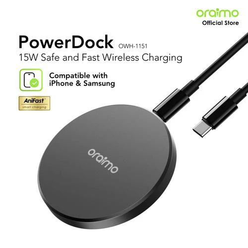 oraimo PowerDock 15W Magnetic Wireless Charging Pad