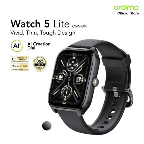 oraimo Watch 5 Lite Montre intelligente IP68 HD 2,01 pouces