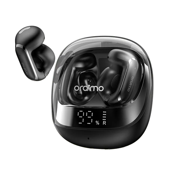 oraimo OpenSnap N2 Écouteurs intra-auriculaires sans fil à charge rapide et volume adaptatif
