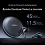 oraimo SpaceBuds 2 Écouteurs True Wireless AI Smart – Gris spatial