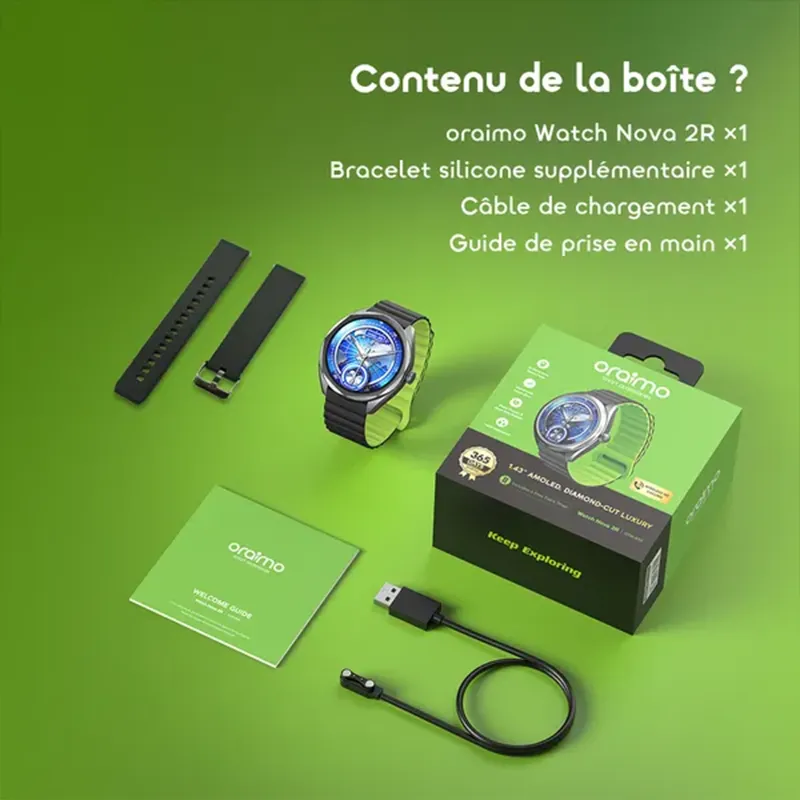 oraimo-Smart-Watch-Watch-Nova-2R-OSW-834-12-Box-gadget morocco oraimo Watch Nova 2R Montre connectée avec écran AMOLED